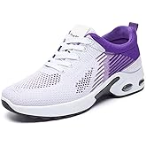 Padgene Womens Sneakers Air Cushion Running Shoes Lightweight Tennis Walking Shoes Mesh Breathable Gym Work Fashion Sneakers Athletic Comfortable Casual