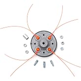 Terre Products - 4 Way String Trimmer Head Replacement, Compatible with Popular Brands Stihl, Ryobi, Husqvarna, Echo, Honda, Makita, and More, Accepts Line Sizes .05 Inch to .095 Inch
