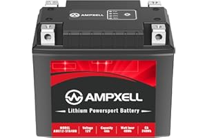 AMPXELL YTX14AH BS Lithium Motorcycle Battery 12V 240A Replacement ETX14AH Powersport and Motorcycle, ATV, UTV, Scooter, 4 Wheeler and Generator Battery etc.