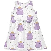 Dussdil Girls Summer Dresses Sleeveless Dress for Girl Toddler Cotton Sundress Casual Outfits Clothes Size 2t-8y