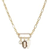 Madison Tyler Football Pendant Necklace for Women | Sport Gold Plated Adjustable Chain Necklace | Game Day Football Flag TOUCHDOWN Charm Necklace Dangle Earring Jewelry Set for Fans