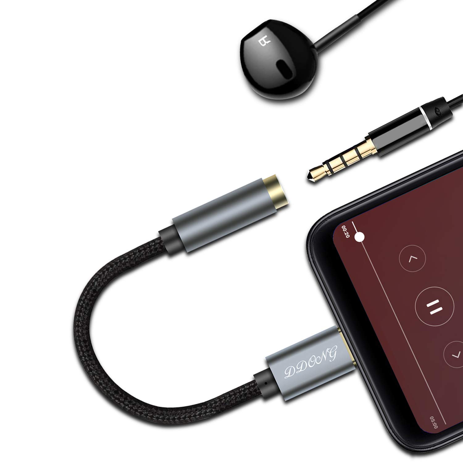 USB Type C to 3.5mm Headphone Jack Adapter - Pixel Connector Aux Adapter Compatible with Google Pixel 2/2XL/3/3XL, Moto Z, LG, HTC, Razer, LeEco Le, MacBook Pro for Samsung Galaxy S20 Ultra and More