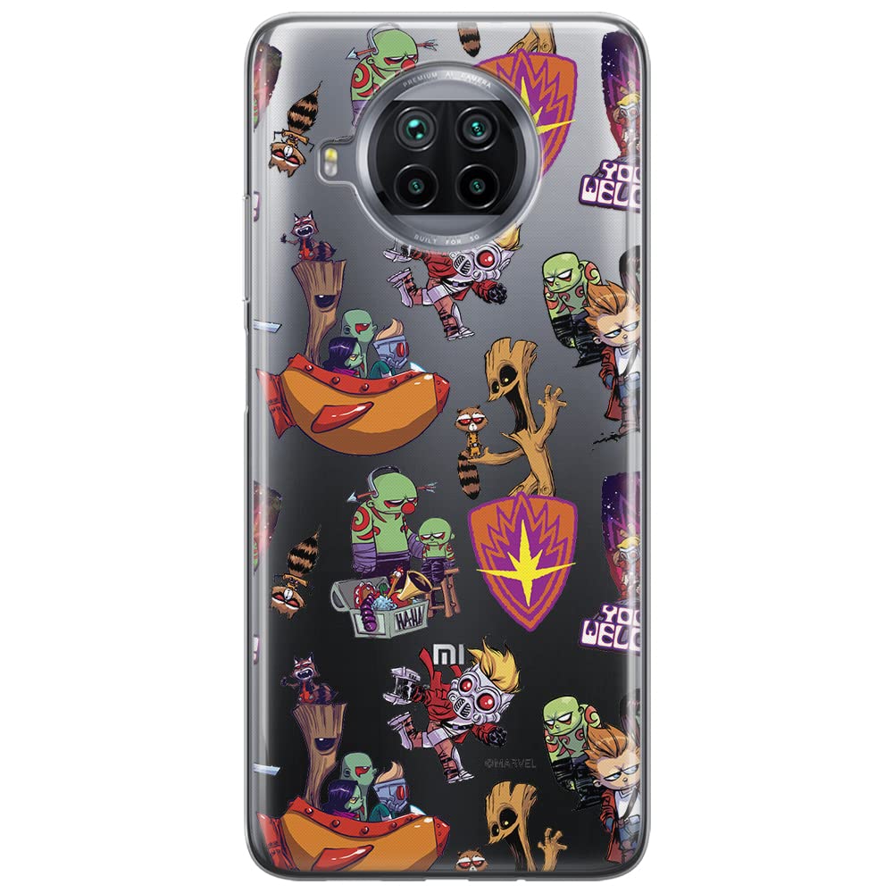 ERT GROUP mobile phone case for Xiaomi MI 10T LITE/REDMI NOTE 9 PRO 5G original and officially Licensed Marvel pattern Guardians of the Galaxy 007, partially transparent — image 1