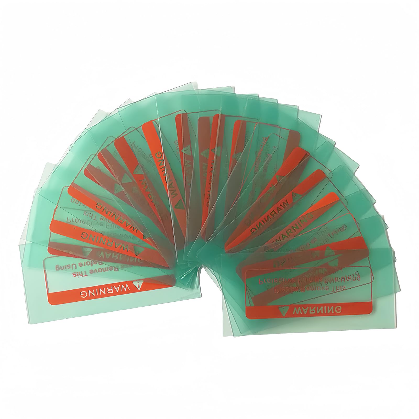 Boxonly Welding Helmet Cover Lens Outside Protective Lens Filter Covers 133mmx114mmx0.8mm Replacement Lens Clear Cover Lens for Solar Auto Darkening Welding Helmet 10 PCS