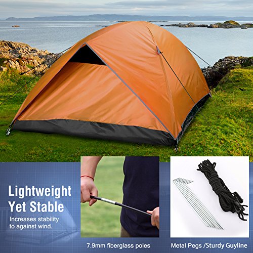 Trekking Mountaineering 4 Season Double Layer Dome Tent Sun