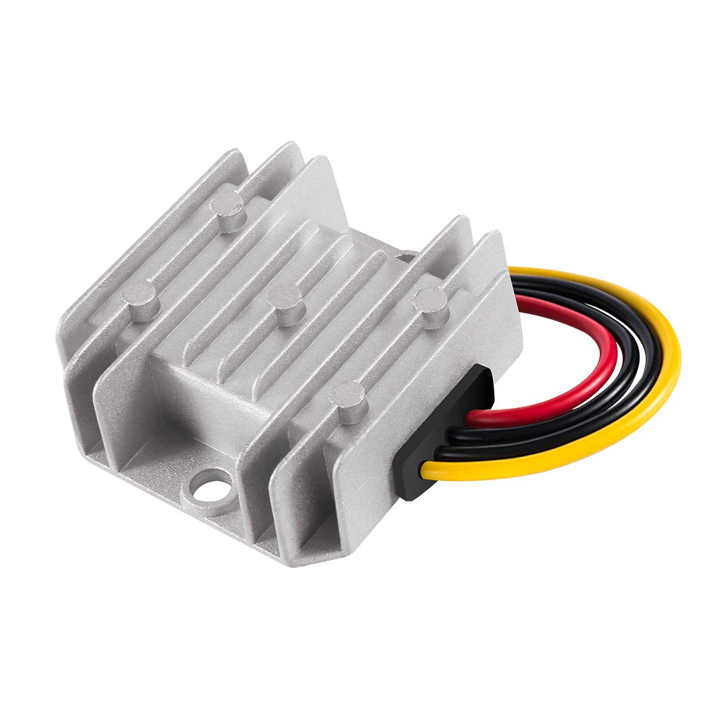 Dealikee DC-DC Voltage Converter - 12V/24V Step-Down to 5V 10A 50W Power Supply Regulator