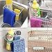 Kitchen Sink Caddy, YIFAN Stainless Steel Scrubber Sponge Soap Sink Organizer Holder - Silver
