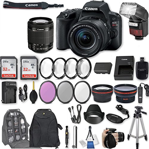 Canon-EOS-Rebel-SL2-DSLR-Camera-with-EF-S-18-55mm-f4-56-IS-STM-Lens-2Pcs-32GB-Sandisk-SD-Memory-Automatic-Flash-Filter-Macro-Kits-Backpack-50-Tripod-More
