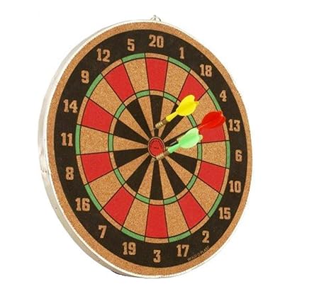 Dart Board Set14 Inch Both Side Playing Indoor Game with Free 3 Dart Pins