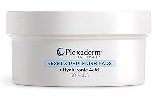 Plexaderm Reset and Replenish Pads with Hyaluronic Acid - remove Dirt, Oil & Makeup and Hydrate Skin