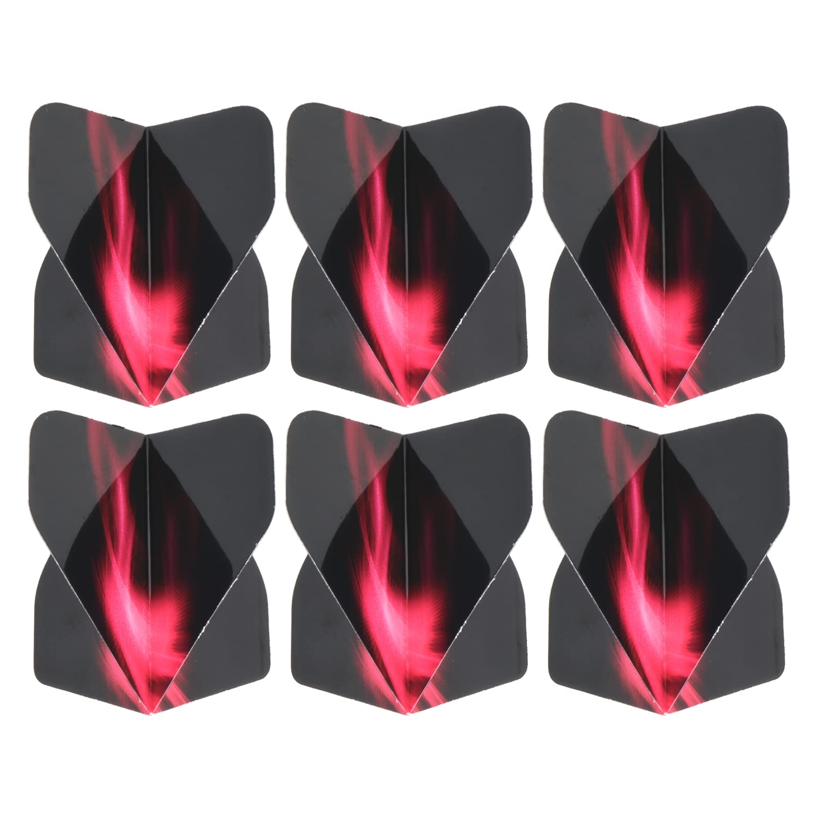 PATIKIL Dart Flights, 6 Pack PET Standard Darts Accessories Replacement Parts for Soft & Steel Tip, Rose Red