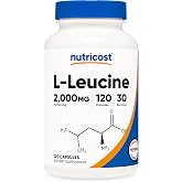 Nutricost L-Leucine 2,000mg, 120 Vegetarian Capsules, Gluten-Free | GMO-Free, 30 Servings