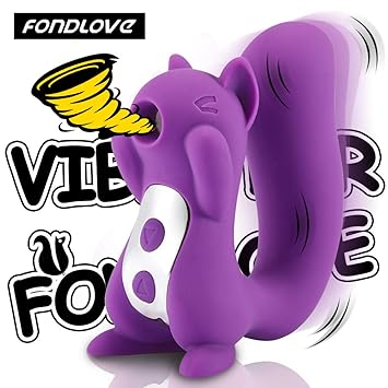 Fondlove Eichhörnchen Vibrator Klitoris-Sauger G-Punkt Vibratoren für Sie mit Klitoris Stimulation Wasserdicht Silikon Sexspi