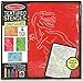 Melissa & Doug Textured Stencils - Dinosaurs, 4-Pack of Stencil-and-Rubbing Plates
