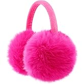 FSTEOE Winter Ear Muffs Women Warm Earmuff Girls Ear Warmers Soft Plush Outdoor Adjustable Ear Cover