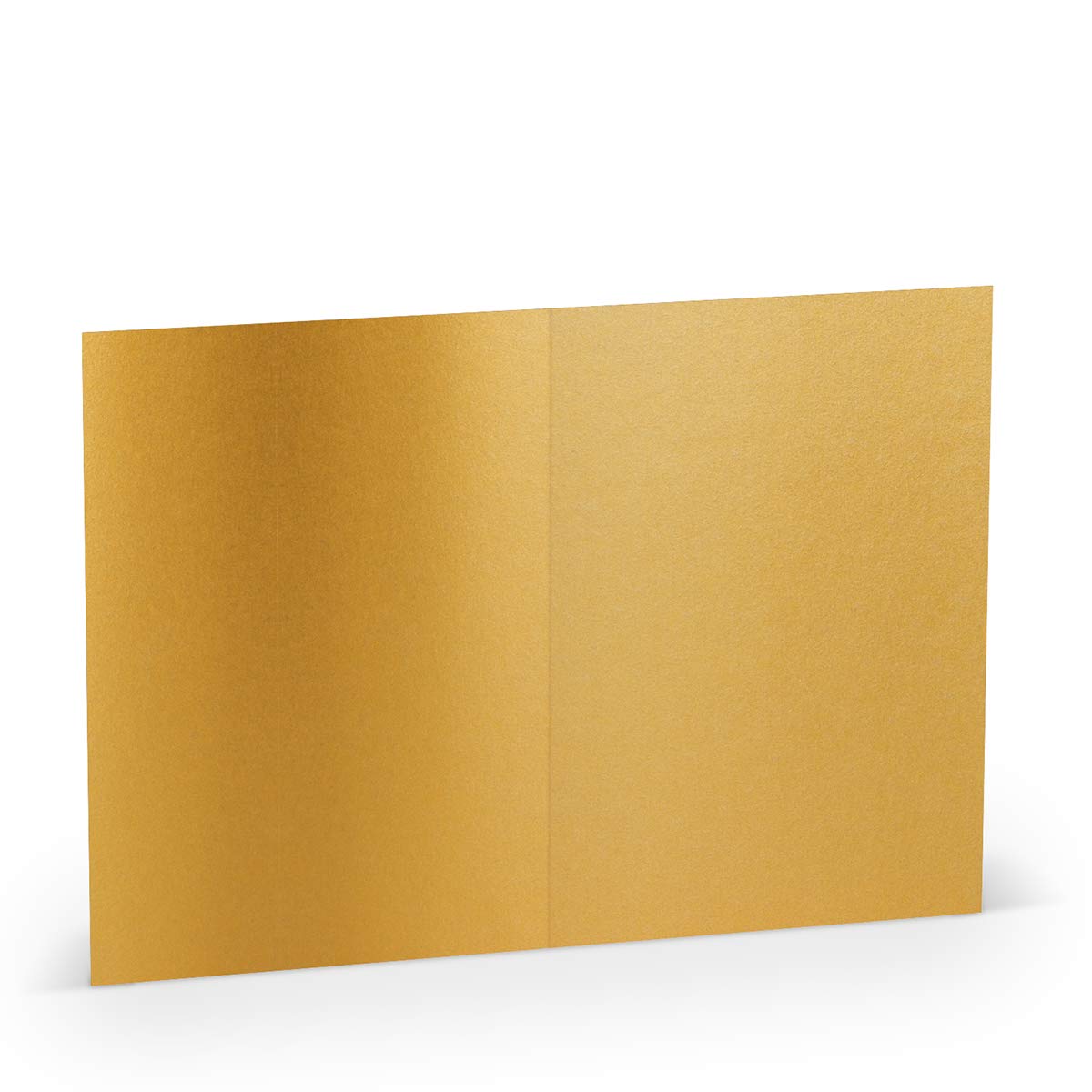 Paperado A6 Folded Card - Gold (Pack of 5)