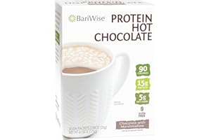 BariWise Protein Hot Chocolate with Marshmallows, Hot Cocoa, Low Sugar, Low Carb, Keto Friendly & Gluten Free (7ct)
