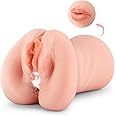 3 in 1 Pocket Pussy Male Masturbator - Adult Sex Toys for Men Penis Stimulation,Male Blowjob Stroker Toy with 3D Realistic Textured Tight Anus & Real Mouth for Man Masturbation Pleasure (Flesh)