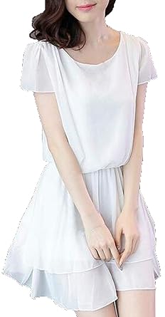 Amazon アリ Ali Fashion 上品 白ワンピース 春ワンピース 夏