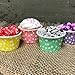Candy/Nut Mini Baking Paper Treat Cups - Gold White - Stripe Polka Dot - 48 Pack