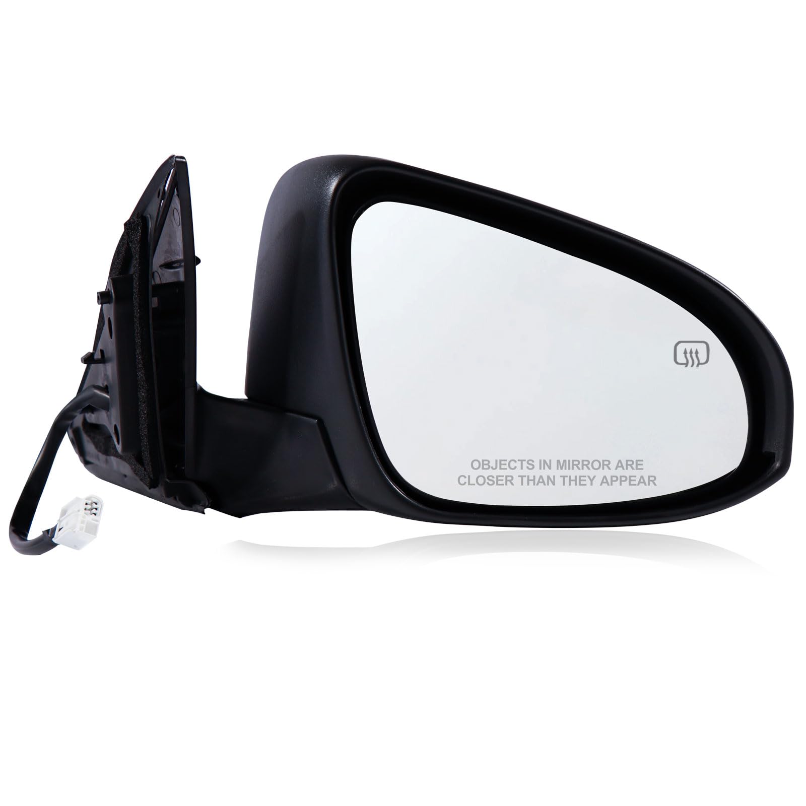 Photo 1 of Passenger Side Mirror Compatible with 2015 2016 2017 Toyota Camry 5Pins with Power Glass Heated Manual Folding Black Right Side View Mirrors Replace 8790606041