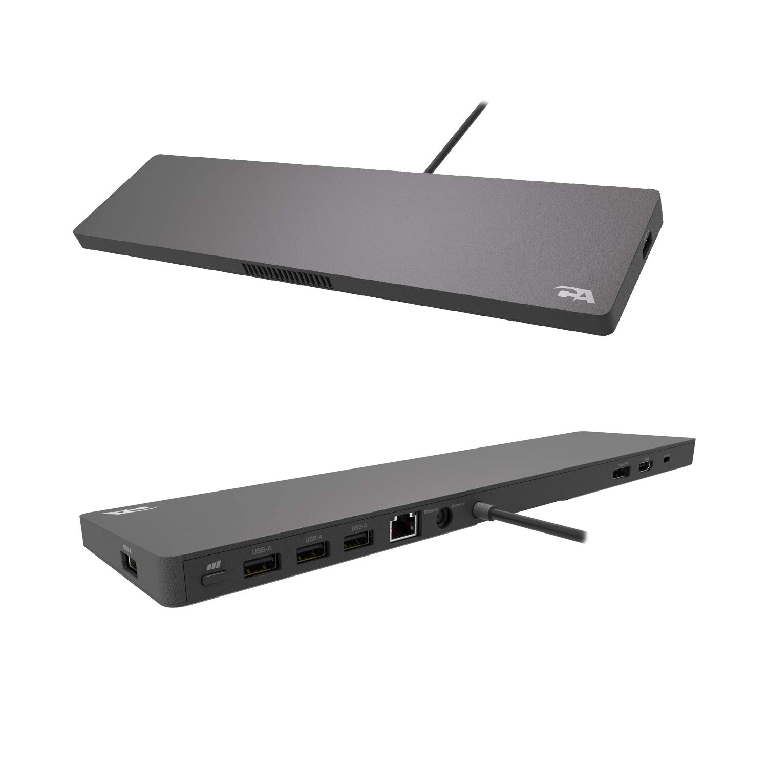 Photo 1 of Cyber Acoustics Docking Station (DS-2000) – USB C with 135W AC Power Adapter (100W Power Delivery), Active Laptop Cooling, 2 Displays in 4k, 4 USB Type A Ports, Ethernet Port