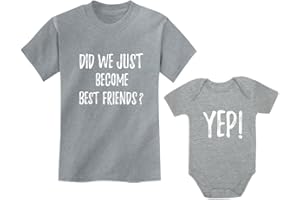 Tstars Did We Just Become Best Friends? Big Brother Little Bro Matching Shirt & Baby Bodysuit Set