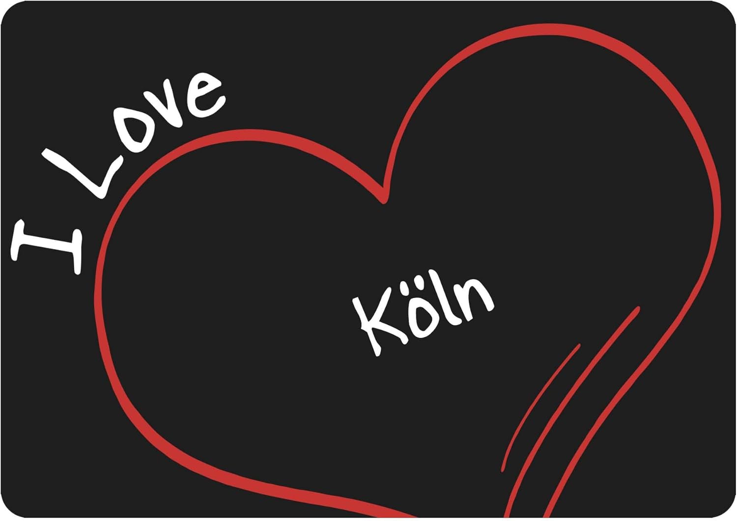 Ratón Modern I Love Colonia negro: Amazon.es: Informática