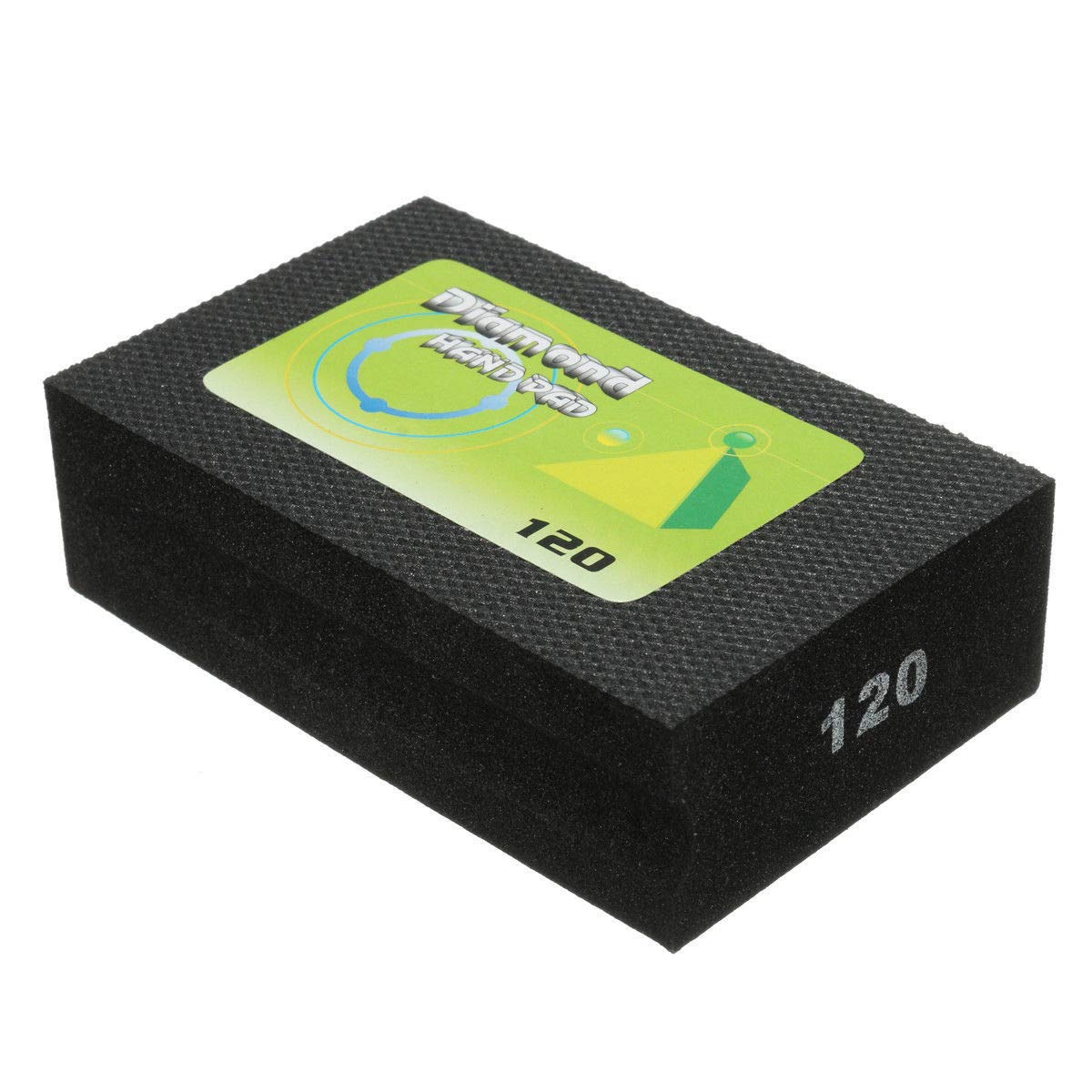 Diamond Hand Pads BE-TOOL 120 Grits Foam Grinding Diamond Hand Sanding Pads Electroplated Diamond Hand Polishing Pads for Stone Glass Ceramic Marble Granite