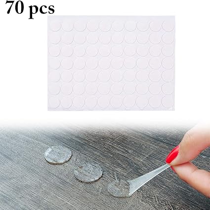 Outgeek Double Sided Adhesives Clear Waterproof Removable Adhesive Dots Round Adhesives