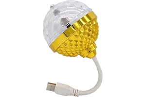 Automatic Rotating LED Light Small Design 360 Colorful Projection Disco Bulb Suitable for Themed Party Decors Energy Efficien