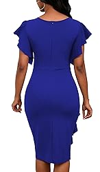 Yajedo Summer Dress for Women 2024 Blue Dress Basic