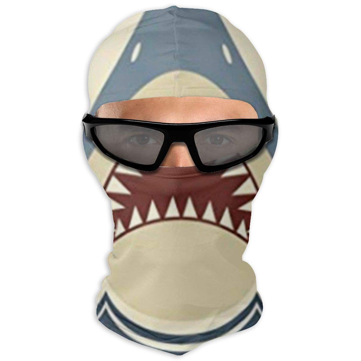 Shark Jaws Variety Turban Scarf Mask-Multifunctional Hood Turban-Headwear for Outdoor Activities