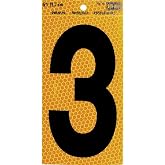 Hy-Ko Products 5" BLK/YEL Reflective #3