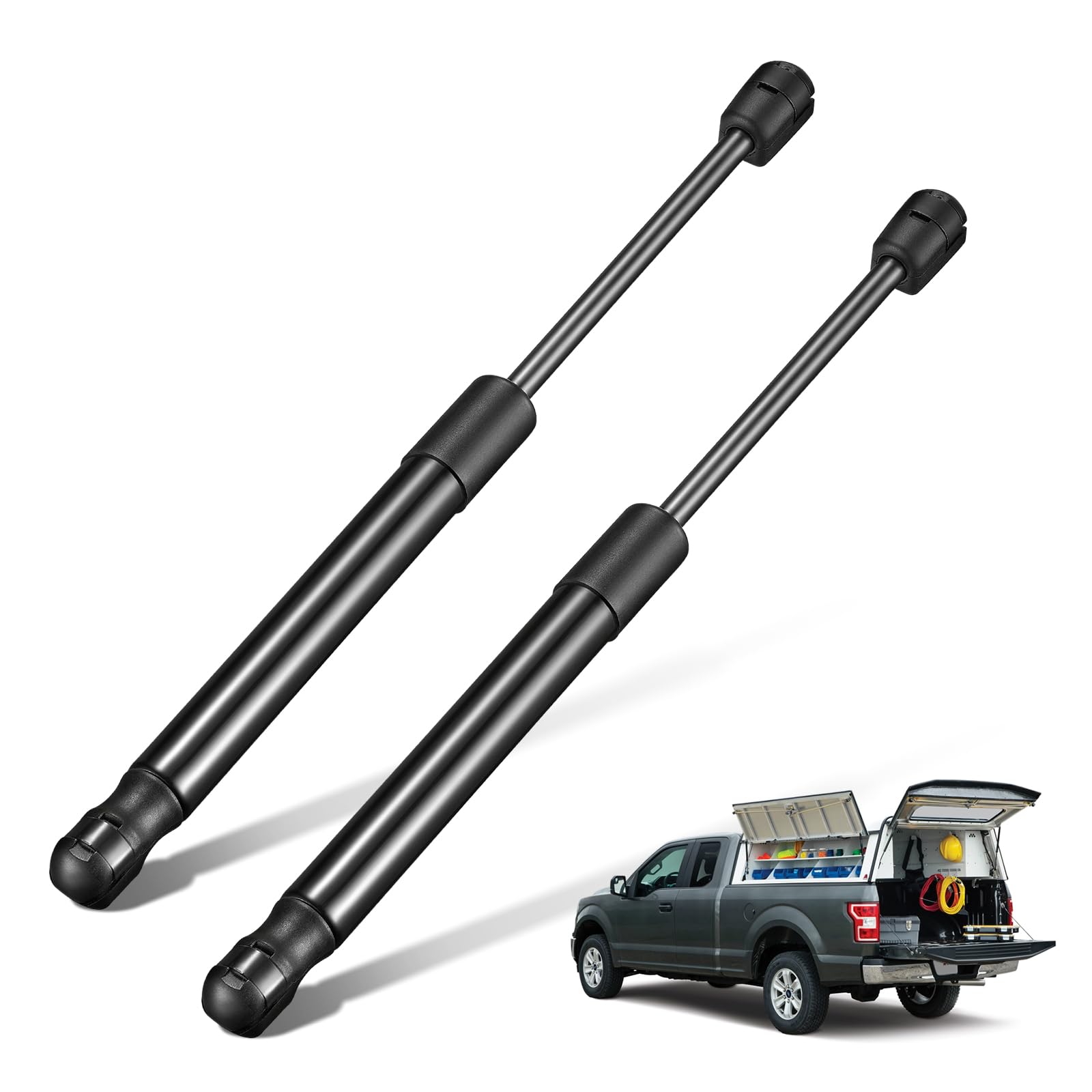 Photo 1 of BDFHYK SE119P150 12inch 665N/150Lbs Gas Shocks Struts Lift Support for Leer Camper Shell Rear Topper Window Pickup Cap Canopy Toolbox Cabinet Lid Motorhome Door Gas Springs Set of 2