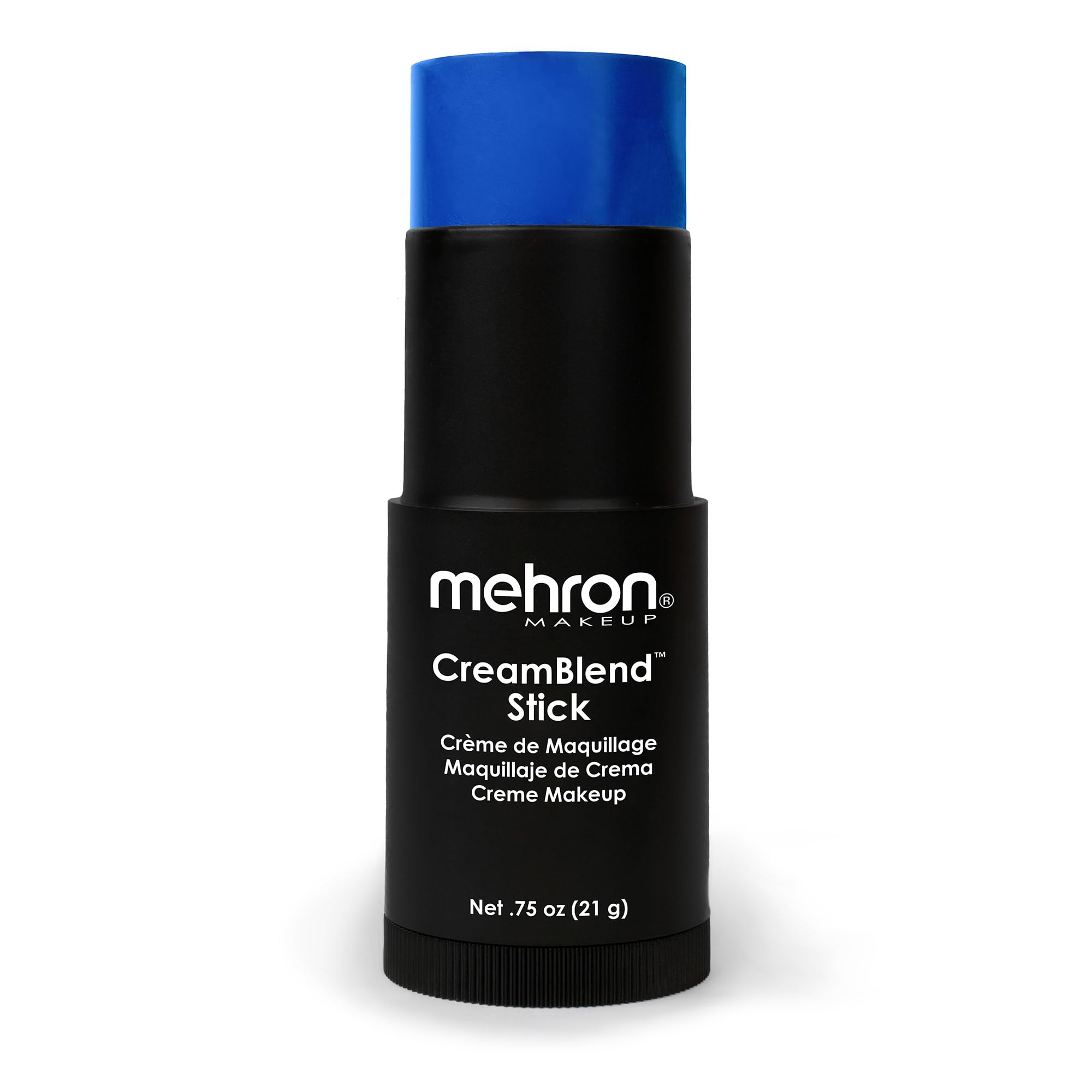 Mehron Mehron Makeup CreamBlend Stick | Face Paint, Body Paint, & Foundation Cream Makeup | Perfect for Halloween .75 oz (21 g) (Blue)