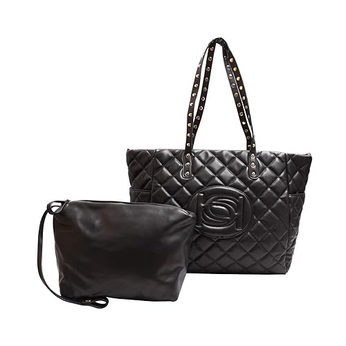 bebe black tote bag