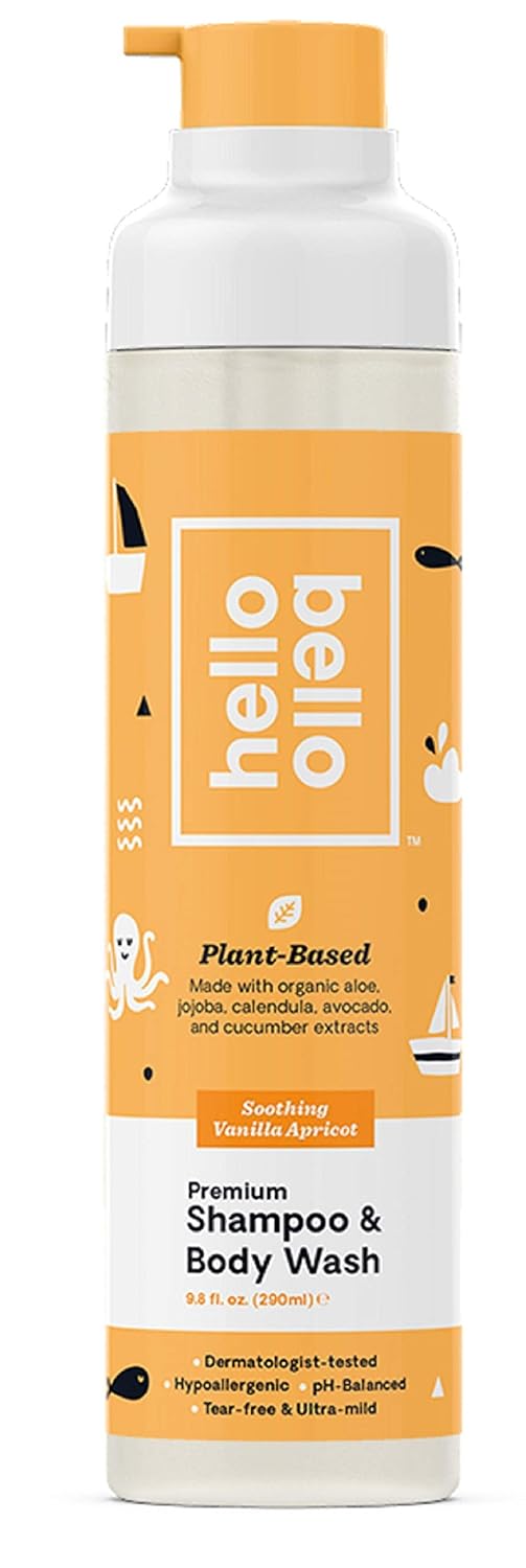 Hello Bello Plant-Based Shampoo And Body Wash - Vanilla Apricot