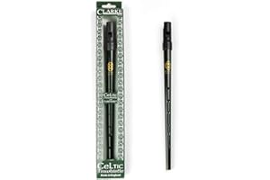 SUTILA Traditional Metal Ireland Flute Clarke Tinwhistle Irish Whistle Flute in C/D Key (Dark Green D Key)