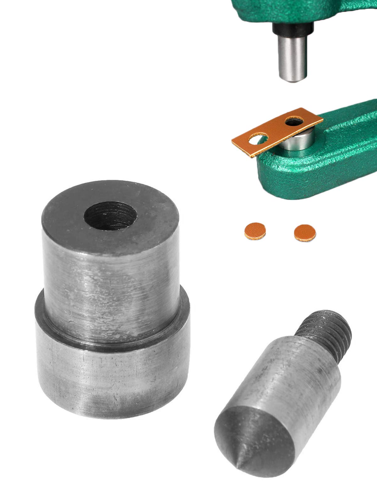 Photo 1 of BEAMNOVA Punching Die for Hand Press Grommet Machine Eyelet Hole Punch Tool (6mm (1/4 inch), Pointed (for Material of 1-9mm Thickness))