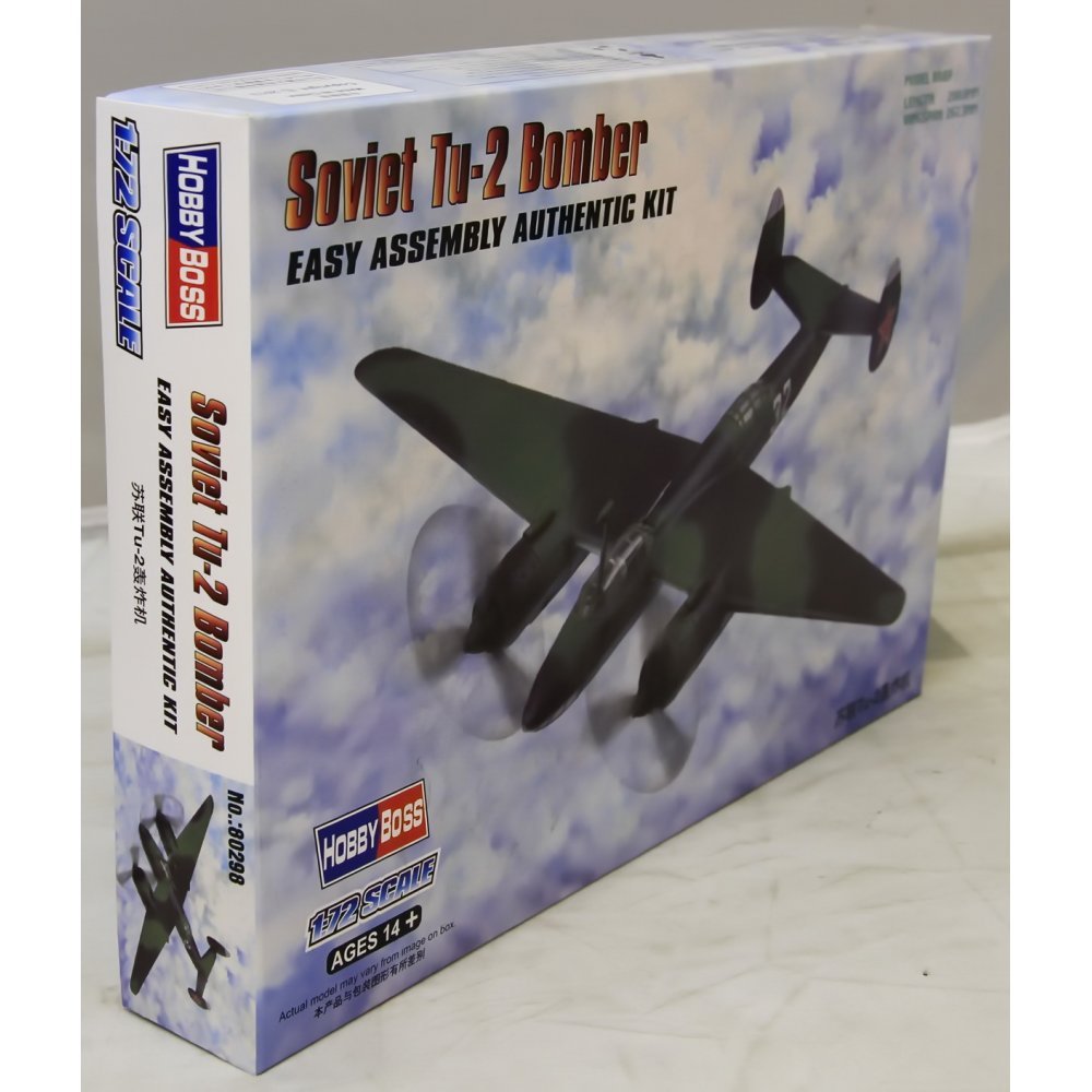 Hobbyboss 1:72 Scale Soviet Tu-2 Bomber Assembly Kit