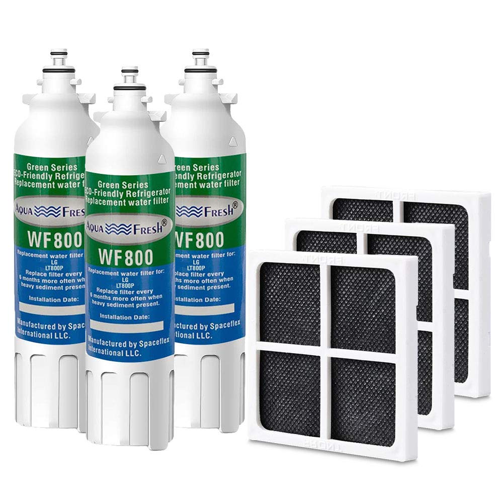 Aqua Fresh Discount Bundle WF800 Water Filter Compatible with LG LT800P
