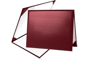 Misscom Diploma Cover 8.5” x11” Diploma Holder of Graduation Leatherette Padded Certificate（Tent Style