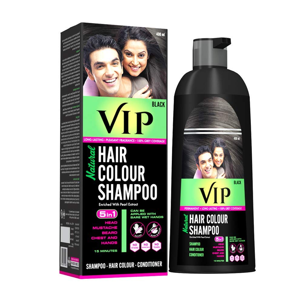 Vip Hair Color Shampoo For Men And Women For Hair Beard