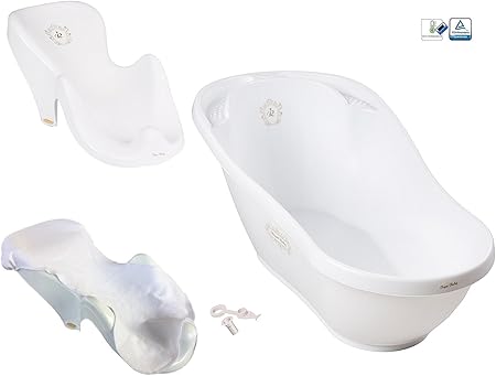 Set De Bain Ensemble Indispensables Pour Le Bebe Enfant Nouveau Nee Baignoire Siege Transat Housse Tega Baby Theme Royal Baby Couleur Blanc Amazon Fr Bebes Puericulture