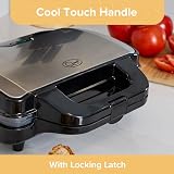 Quest 35630 Deep-Fill Sandwich Toastie Maker Non-Stick Easy Clean 2 Toasties view 5