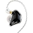 BASN Bmaster Triple Drivers in Ear Monitor Headphone with Two Detachable Cables Fit in Ear Suitable for Audio Engineer, Musician (Black)