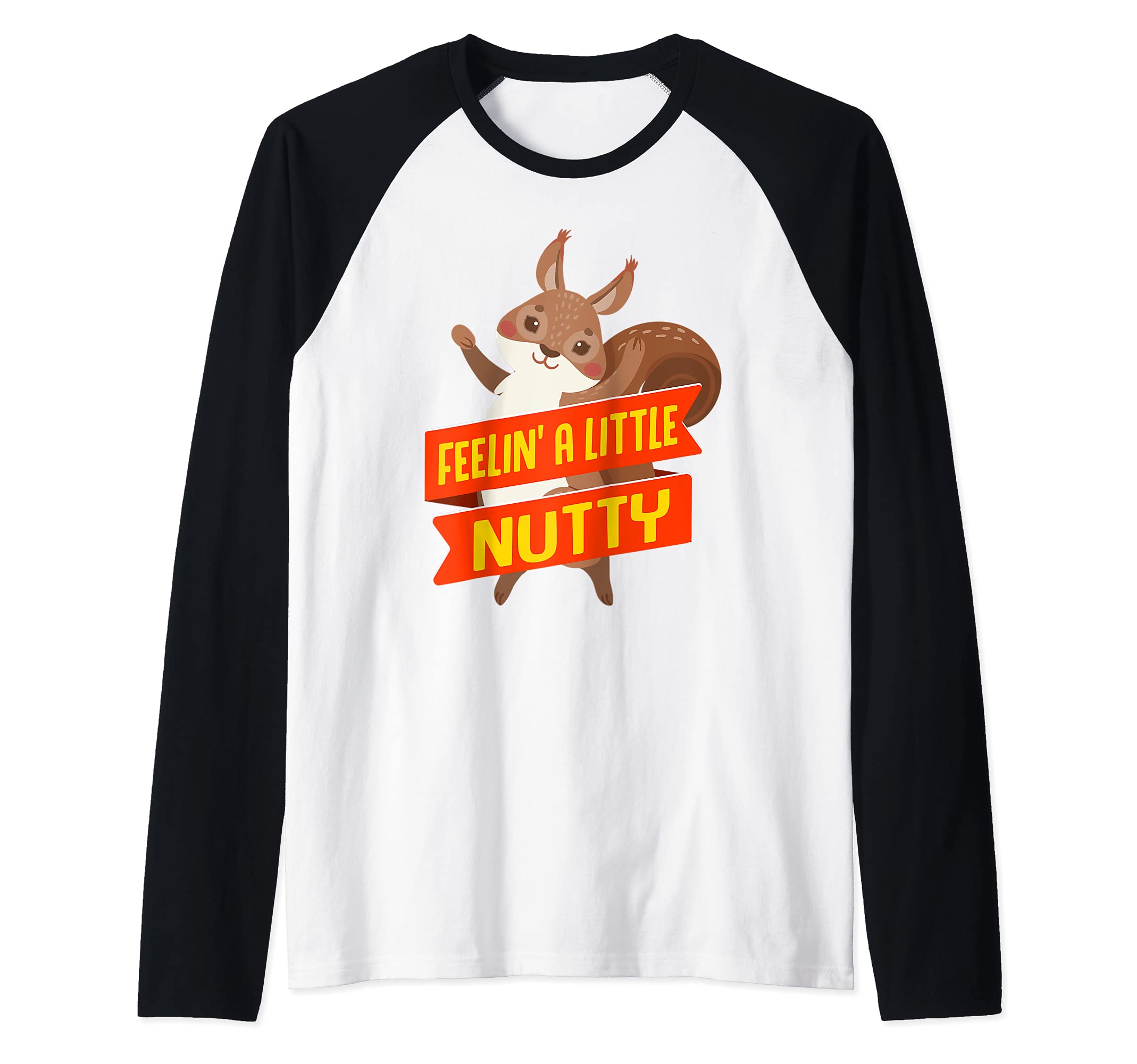 Nuts Squirrels Funny Squirrel Lover Outdoor Animal Raglan Baseball Tee