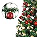 Tatuo 201 Pieces Christmas Ornament Hooks Ornament Hangers Xmas Metal Wire Hooks with Storage Box for Christmas Tree Decoration (Silver)