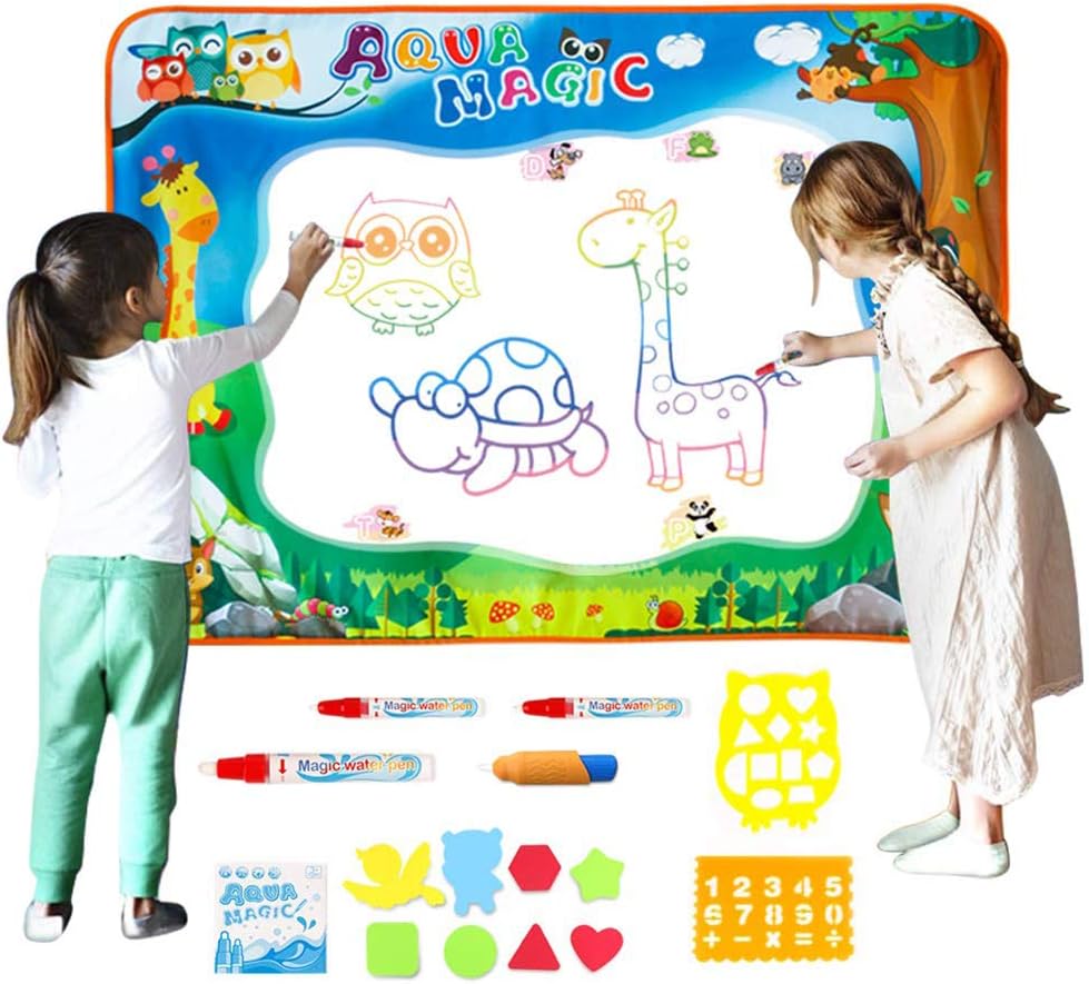 Catkoo Kids Large Magic Pen Water Doodle Scribble Mat Painting Board Educational Toy,Perfect Training Children's Intelligence Gifts